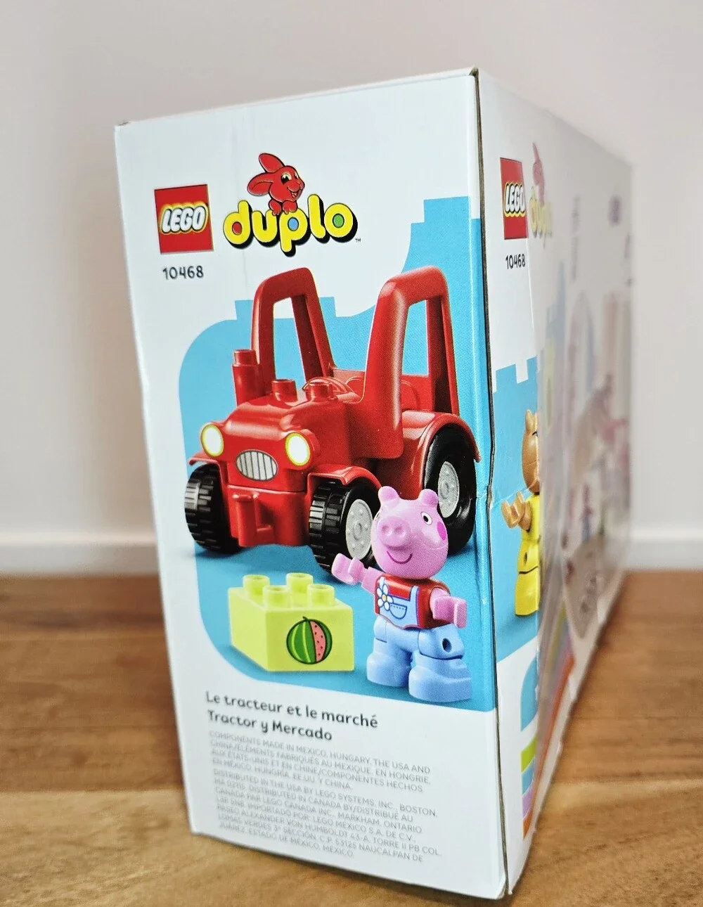 LEGO Duplo 2+ Peppa Pig, Red Tractor & Farm Playset for Kids New